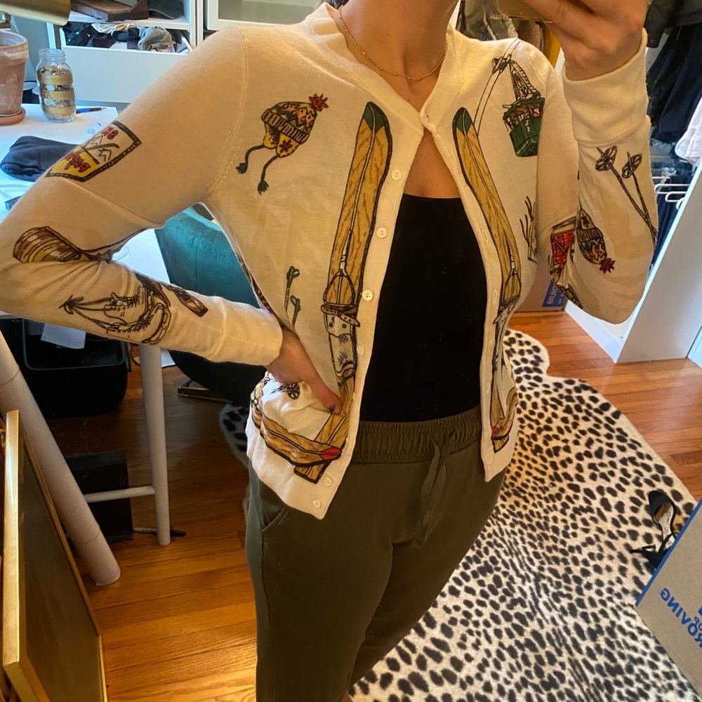 Vintage J. Crew Ski Aspen Cardigan